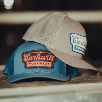 Carhartt U Twill Mesh-Back Script Patch Cap Horizon Blue