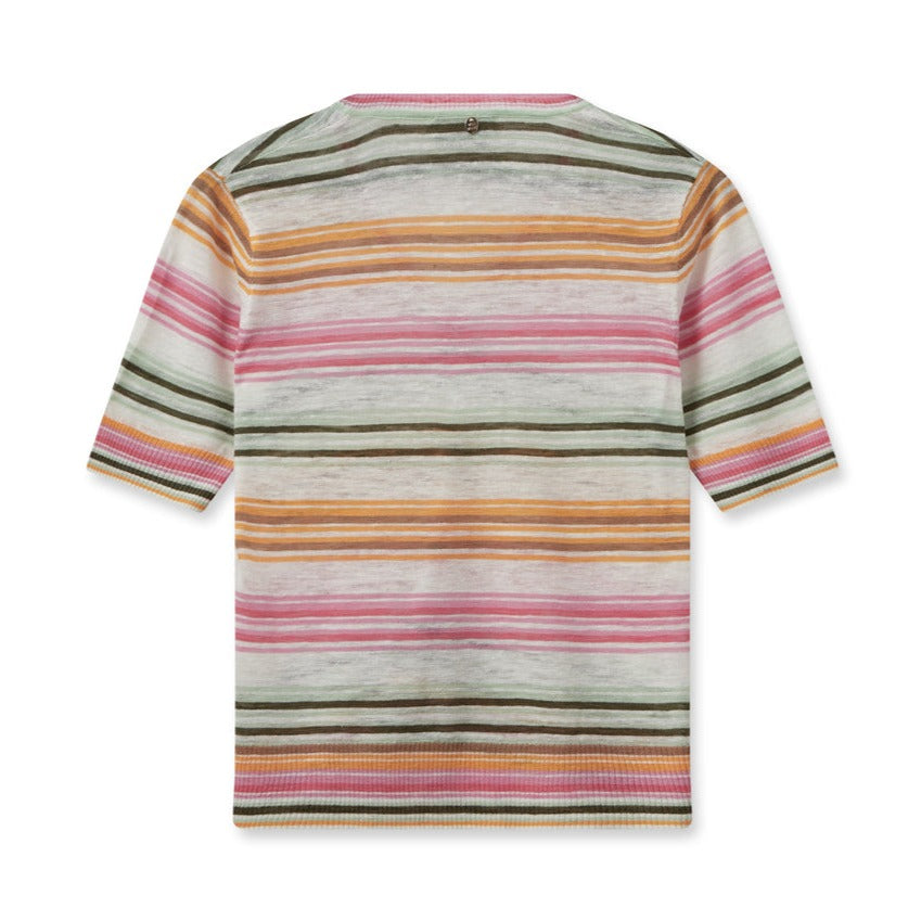 Mos Mosh W Marin SS Linen Knit Begonia Pink