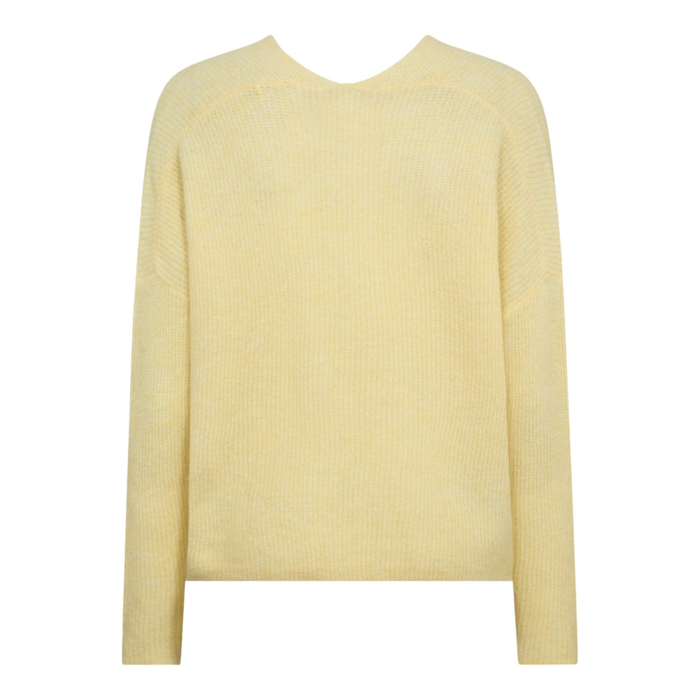 Mos Mosh Thora V-Neck Knit French Vanilla
