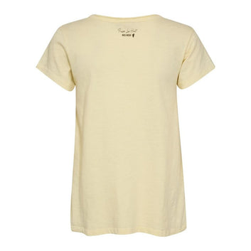 Mos Mosh Tulli V-Ss Basic T-Shirt French Vanilla