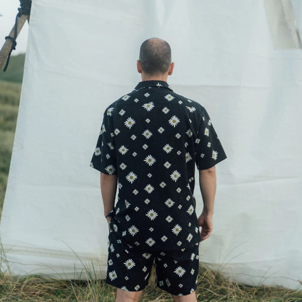 LAKOR Maguerite Short Sleeve Shirt Moonles Night