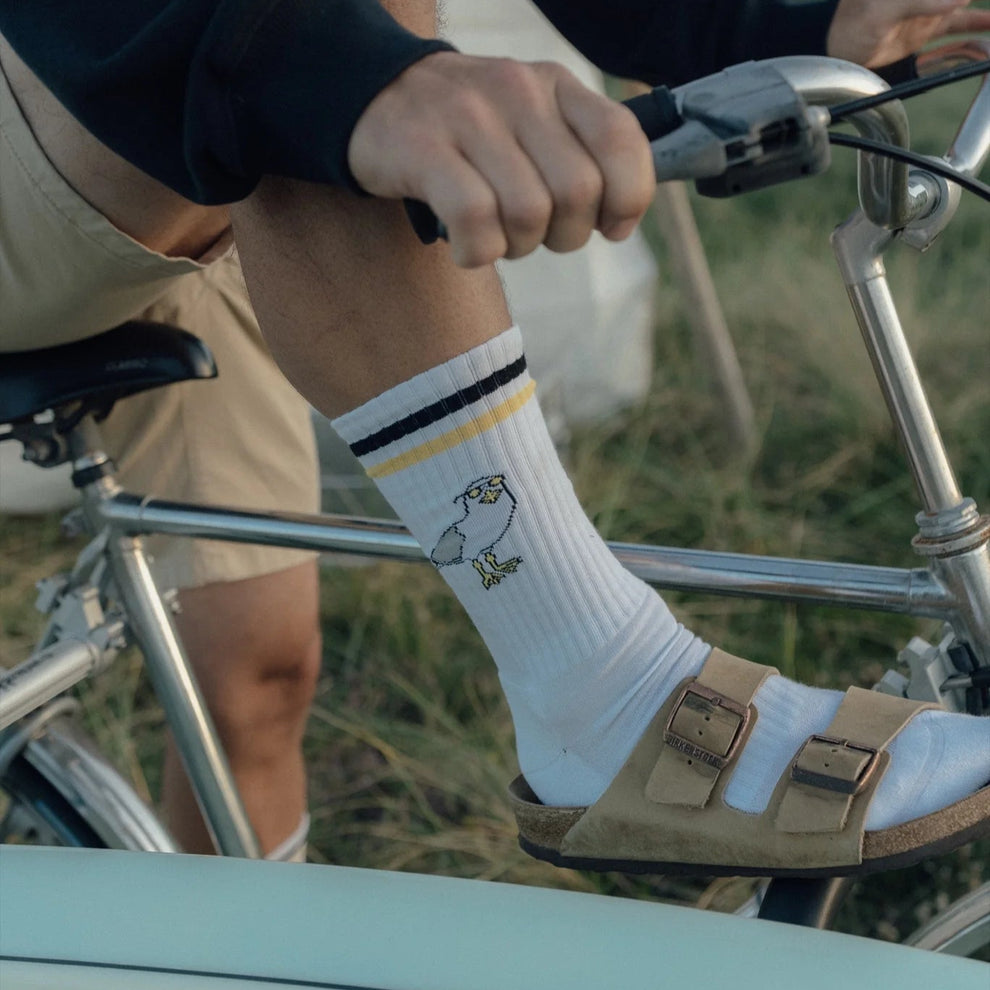 Lakor U Seaborn Seagull Socks White