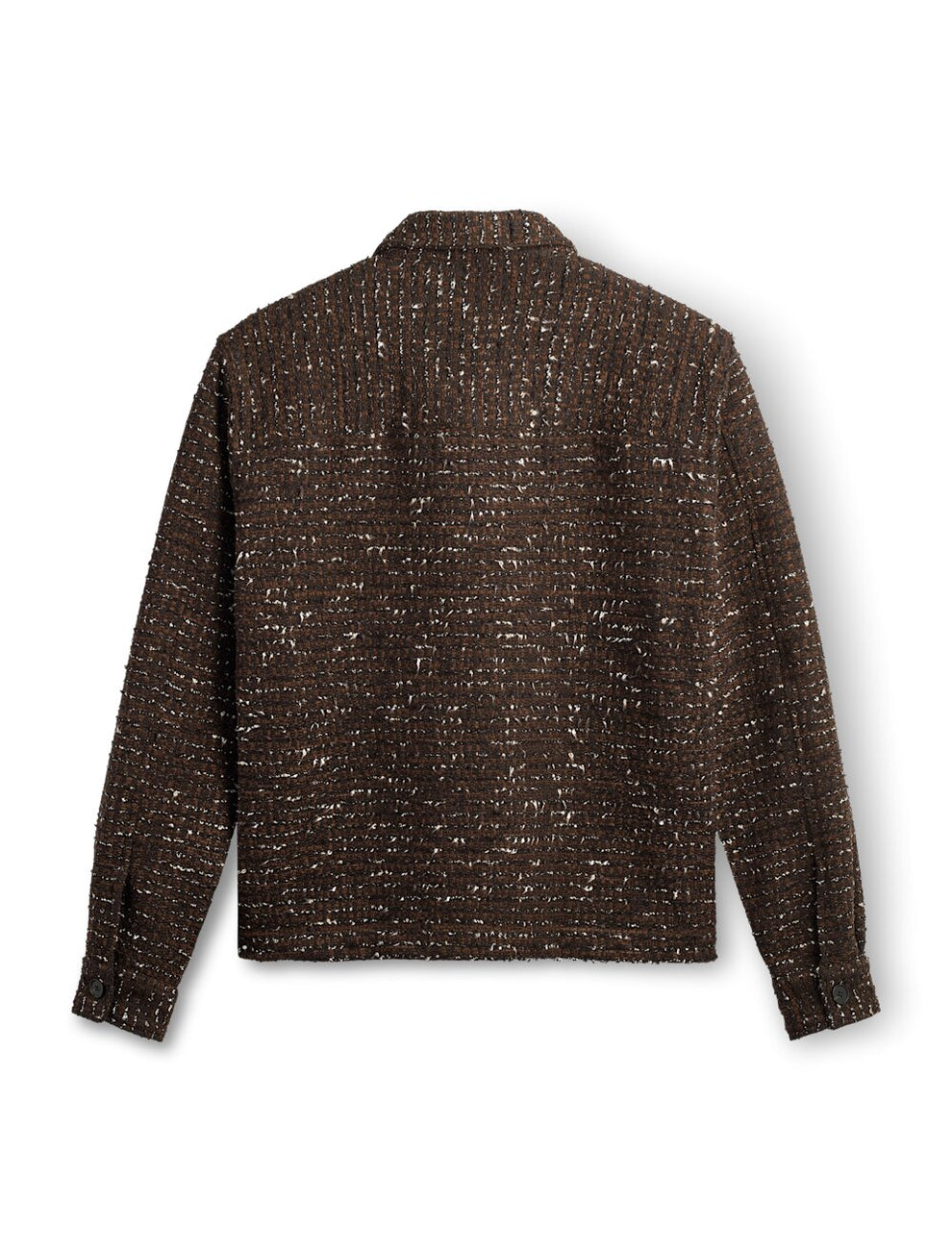 Forét Sun Bouclé Relaxed Fit Overshirt Brown