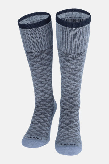 SockWell M Dapper Ultra Light Strømper Bluestone