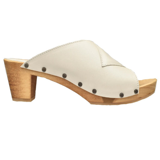 Sanita W Wood-Kelo Square Flex Sandal Off White