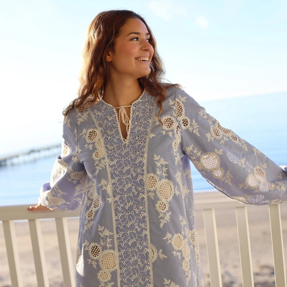 CRAS Sansacras Dress Blue Mix Kjoler