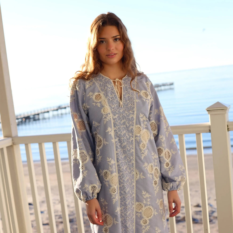 CRAS Sansacras Dress Blue Mix Kjoler