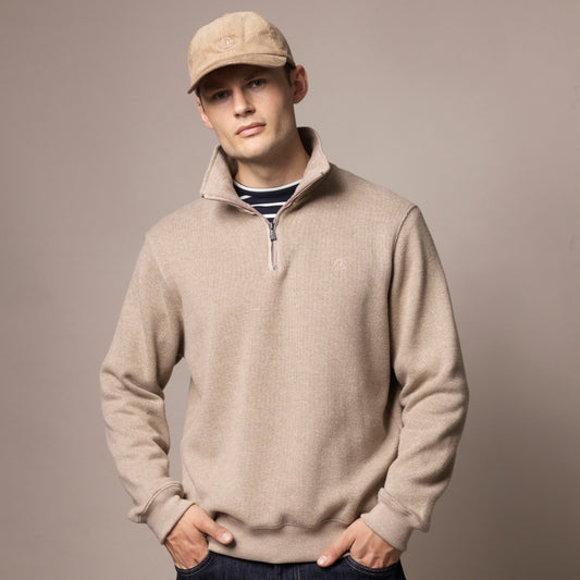 Sea Ranch M Cromwell Sweater Sand Melange