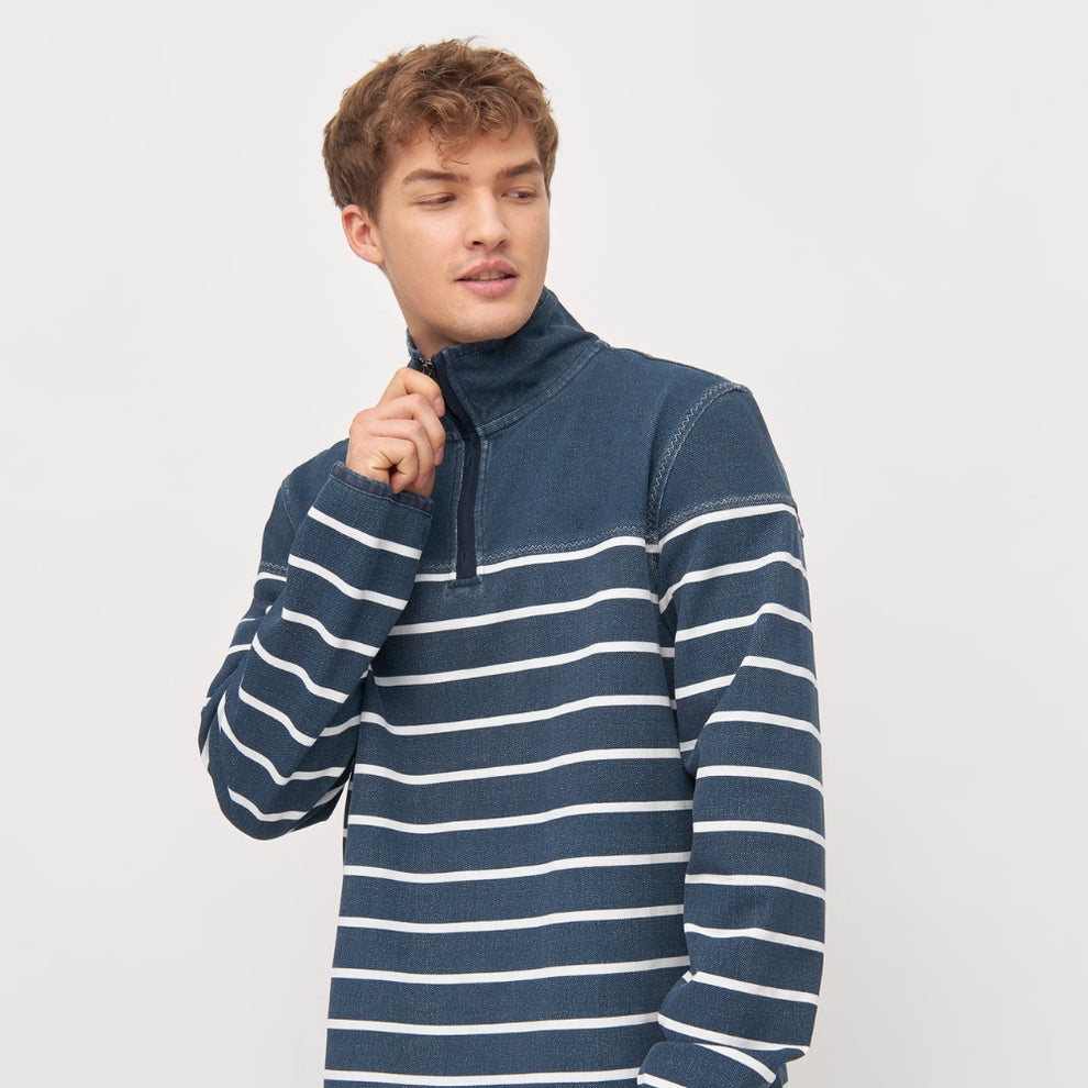 Sea Ranch M Jock Half Zip Sweatshirt Navy Pearl