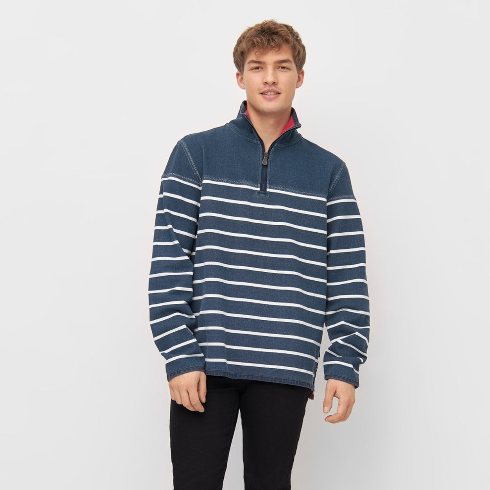 Sea Ranch M Jock Half Zip Sweatshirt Navy Pearl