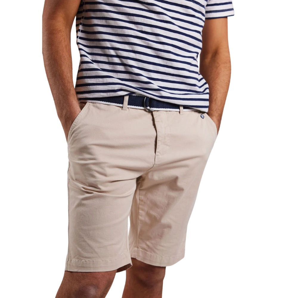 Sebago M Bermuda Shorts med Bælte Sand
