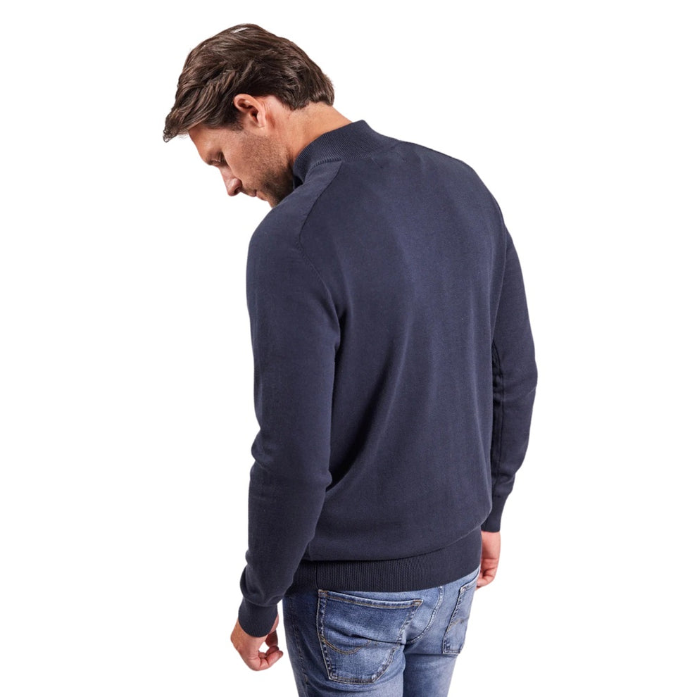 Sebago M Kyle Half Zip Sweater Navy