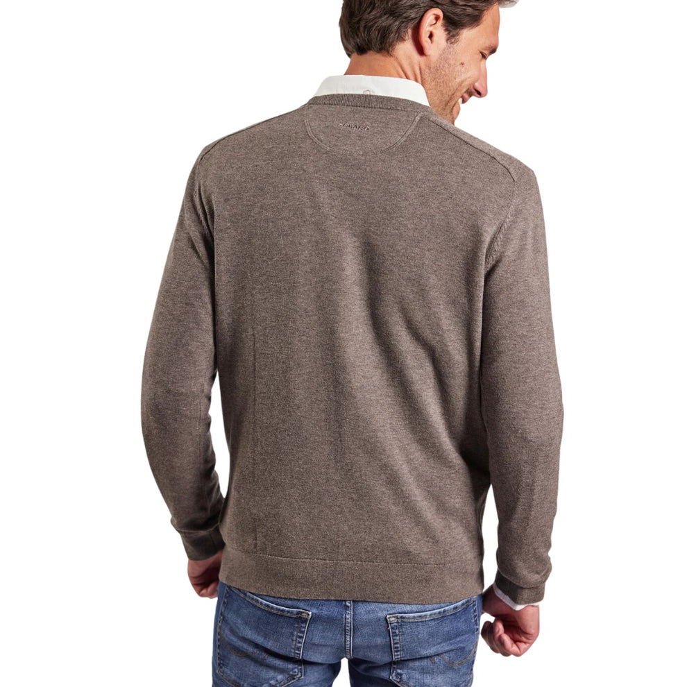 Sebago M Merino Crew Knit Dark Sand