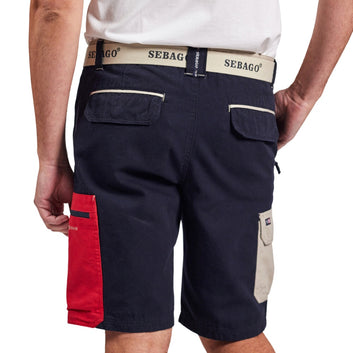 Sebago M Shorts med Bælte Red Pocket Navy