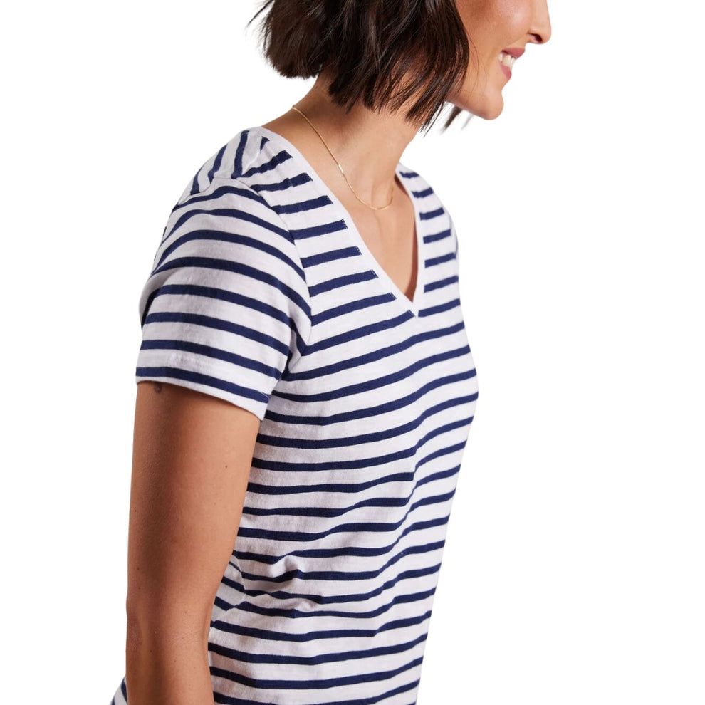 Sebago W Classic T-Shirt White Navy