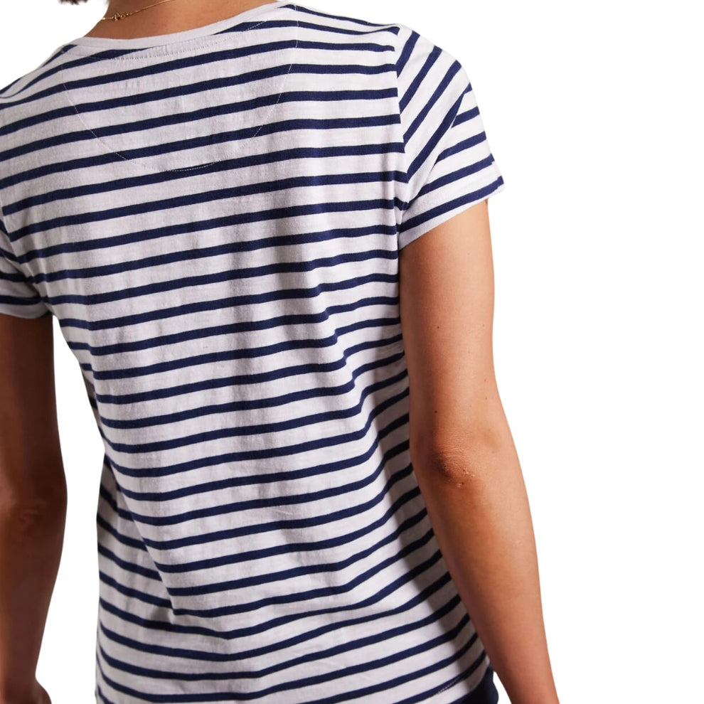 Sebago W Classic T-Shirt White Navy