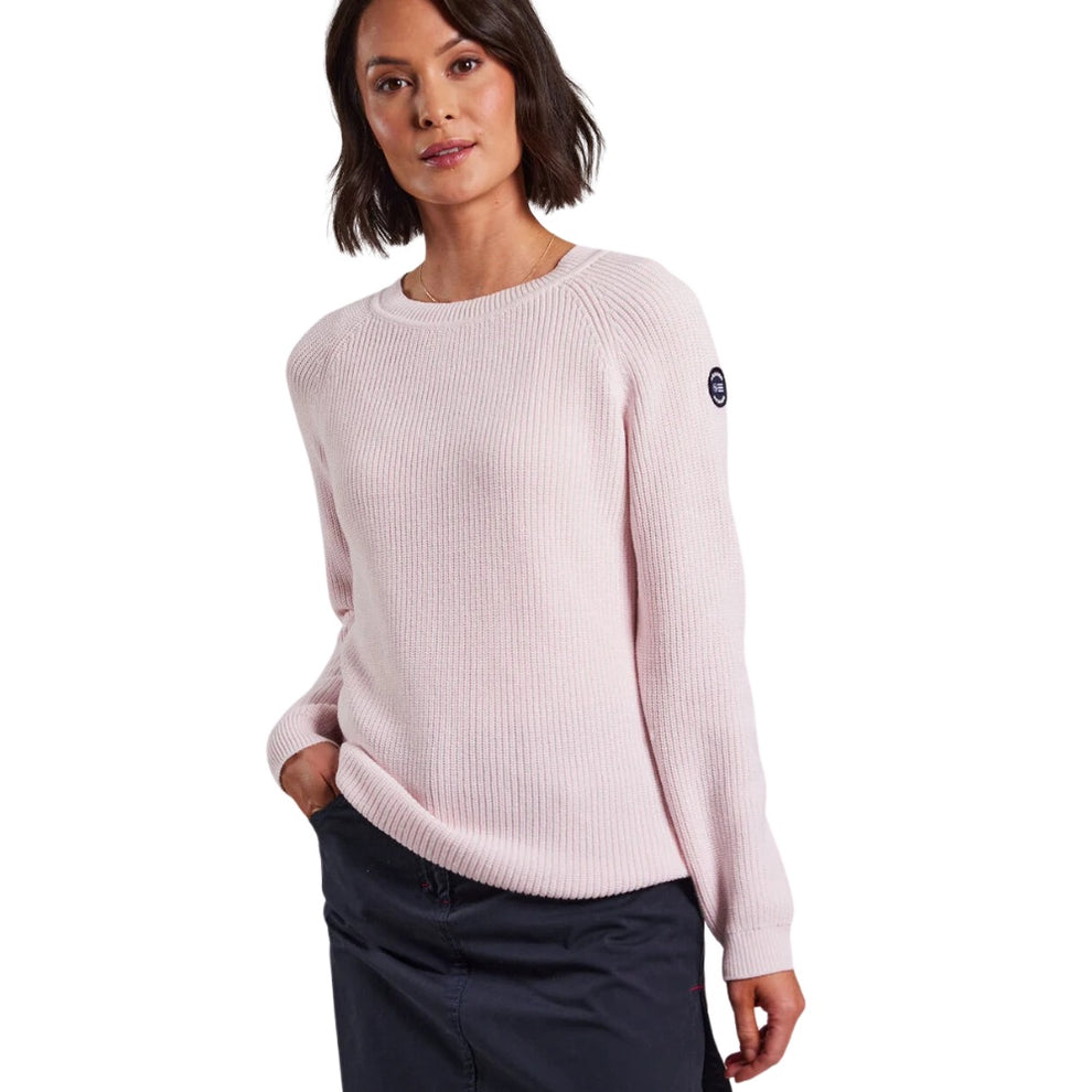 Sebago W Knitted Crew Strik Soft Pink