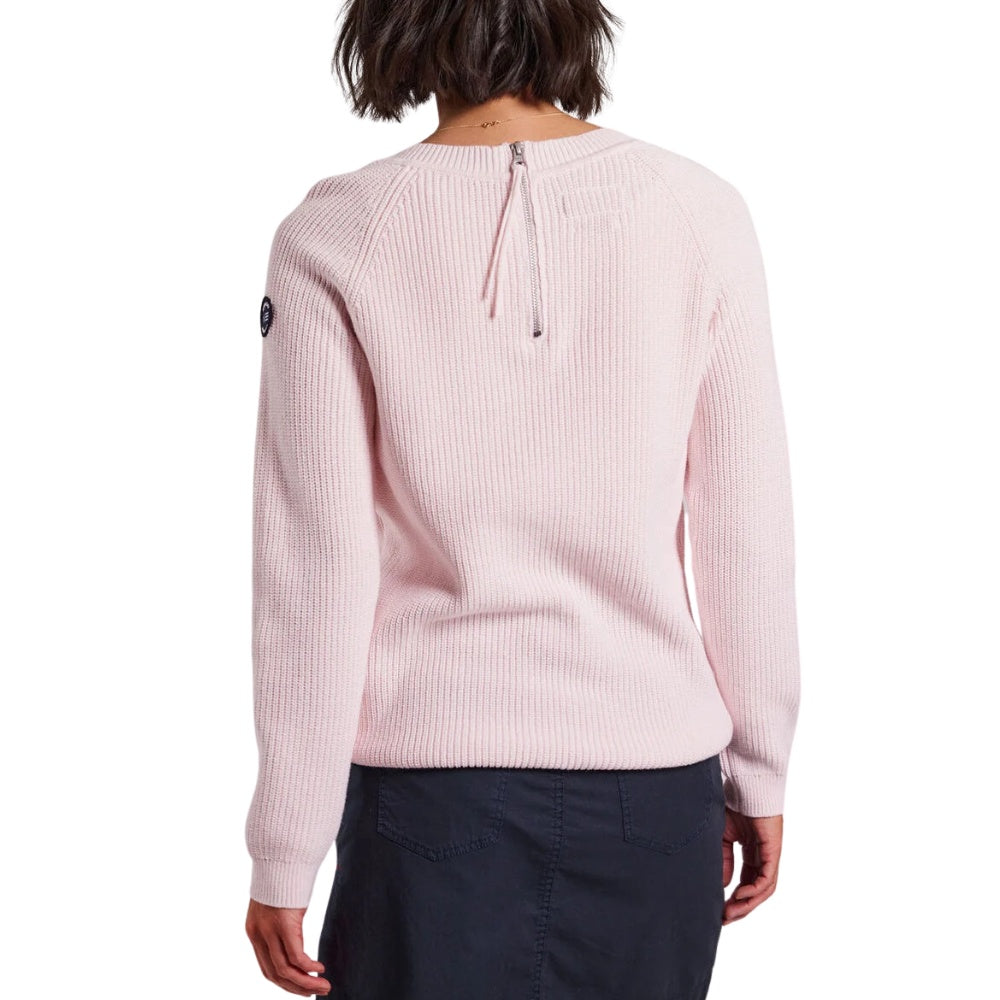 Sebago W Knitted Crew Strik Soft Pink