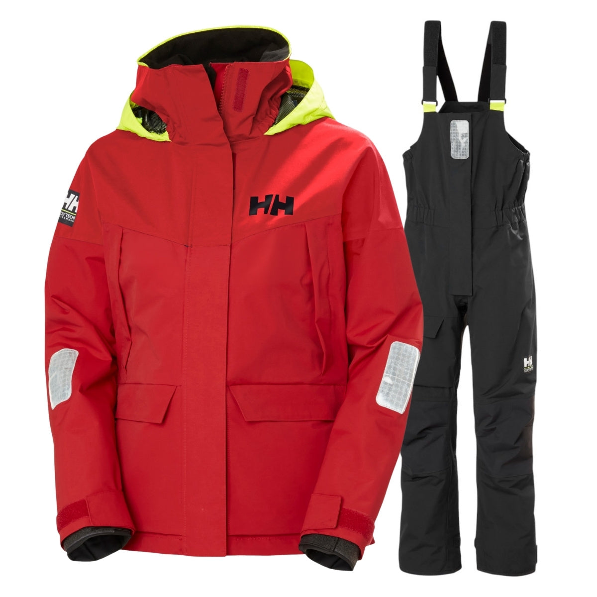 Helly Hansen W Pier 4.0 Sejlersæt Rød/Sort