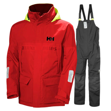 Helly Hansen M Pier 4.0 Sejlersæt Rød/Sort