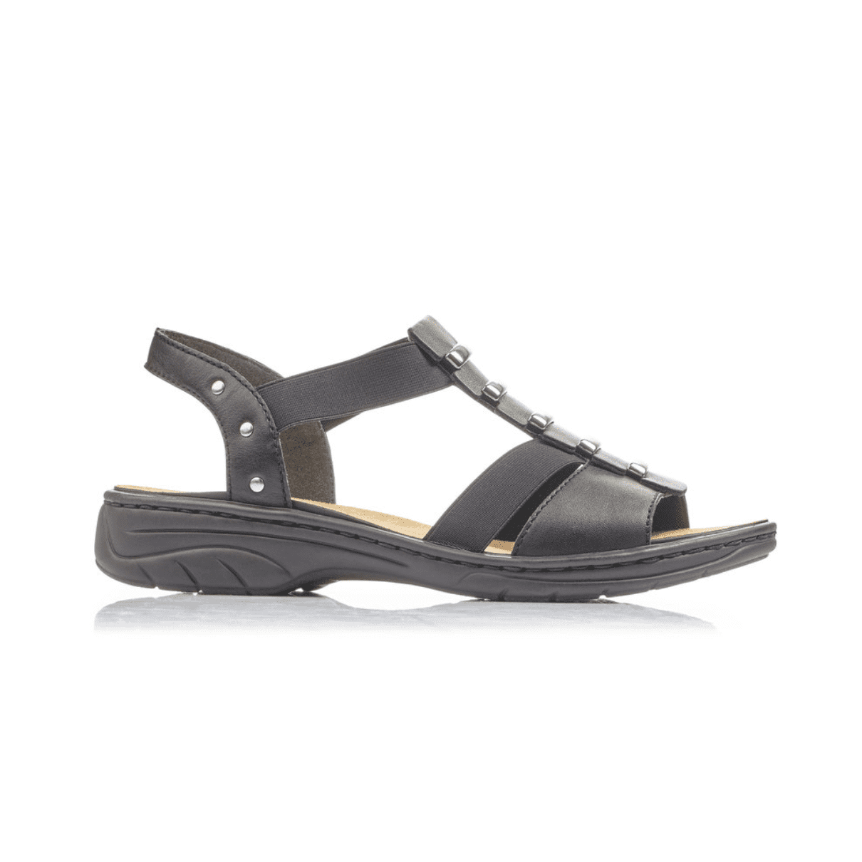 Rieker W Antistress Sandal Black