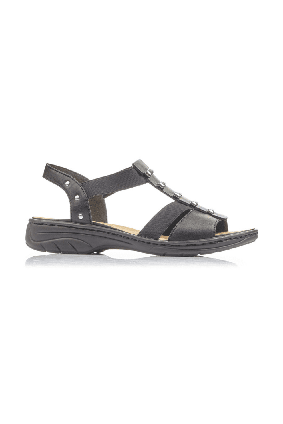Rieker W Antistress Sandal Black