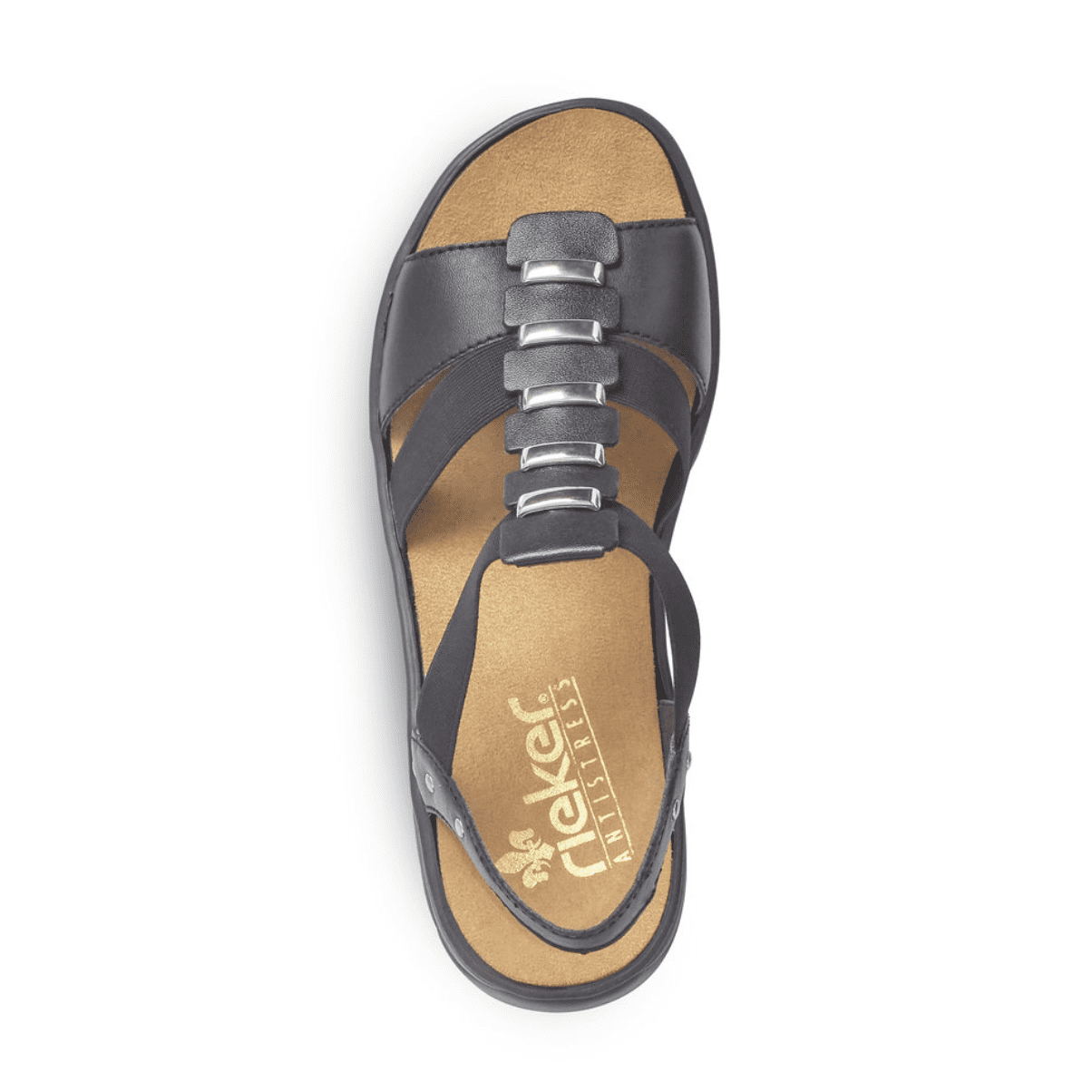 Rieker W Antistress Sandal Black