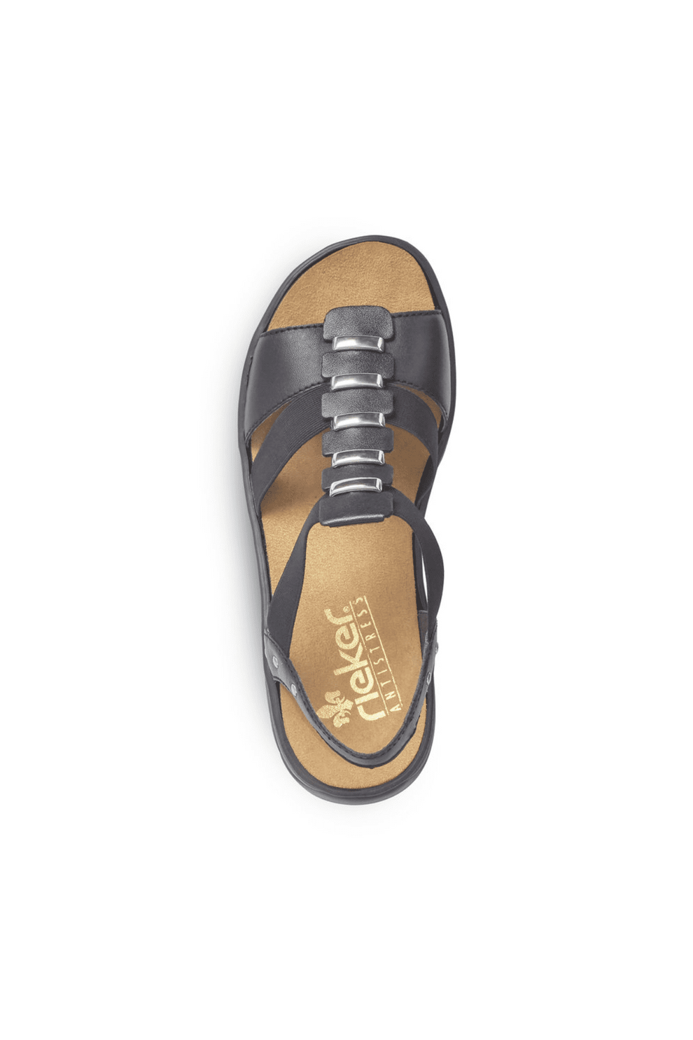 Rieker W Antistress Sandal Black