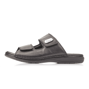Rieker M Herresandal m Velcroluk Sort
