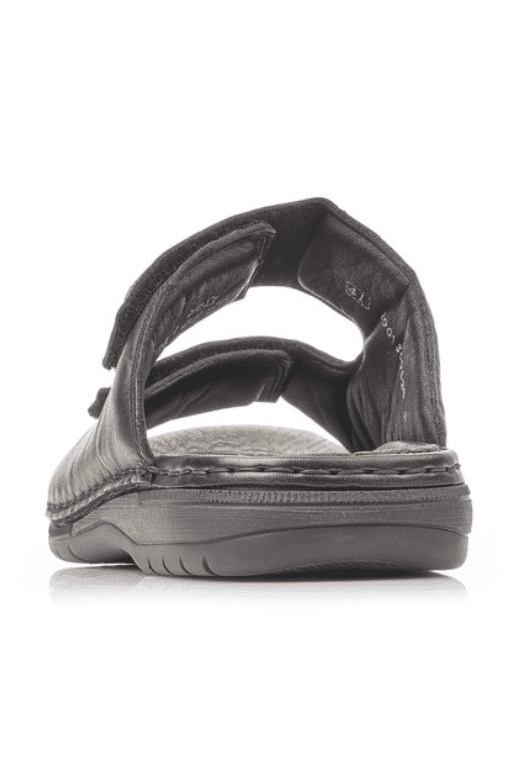 Rieker M Herresandal m Velcroluk Sort