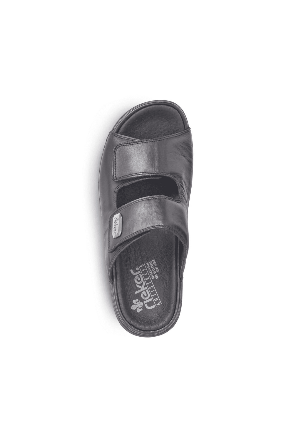 Rieker M Herresandal m Velcroluk Sort