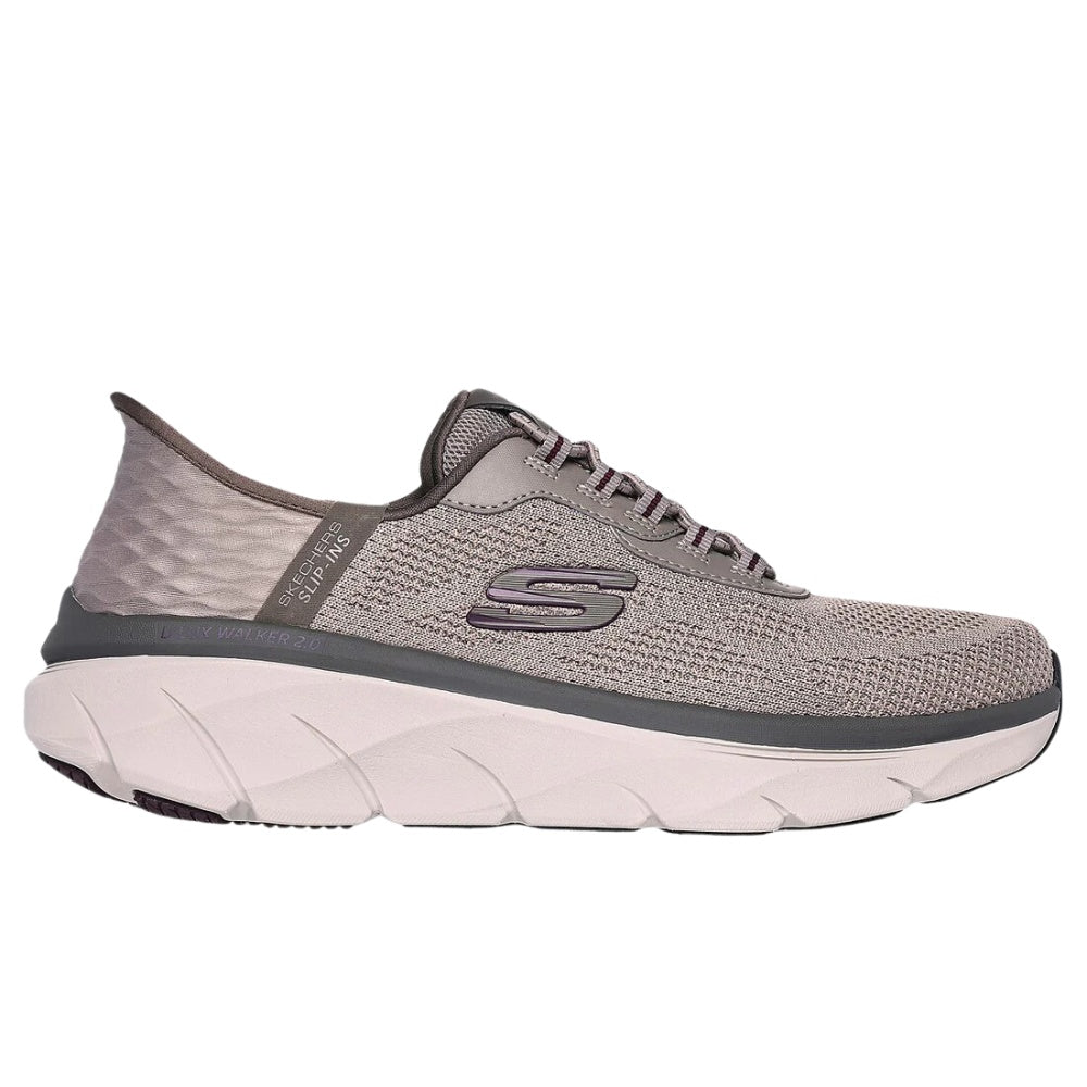 Skechers M Mens Dlux Walker Slip Ins Taupe