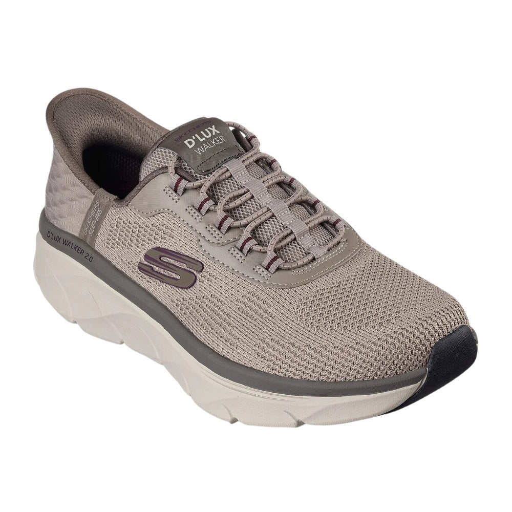 Skechers M Mens Dlux Walker Slip Ins Taupe