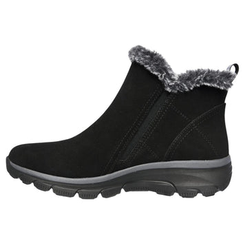 Skechers W High Zip Støvle Sort