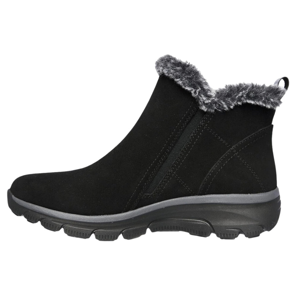 Skechers W High Zip Støvle Sort