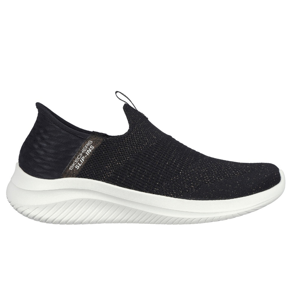 Skechers W Ultra Flex3.0 Slip Ins Glitter Me Black Gold
