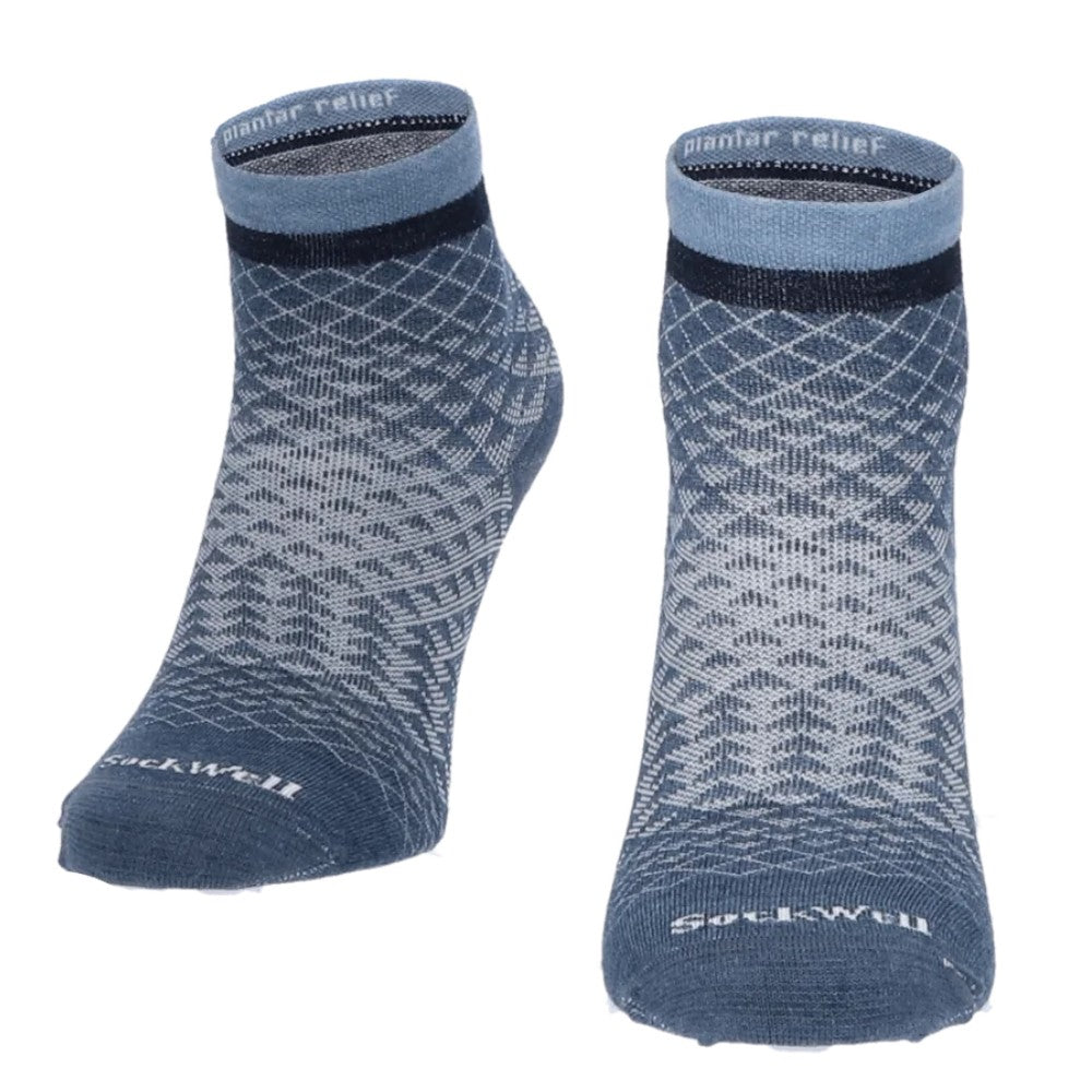 SockWell W Plantar Ease Quarter Strømper Denim