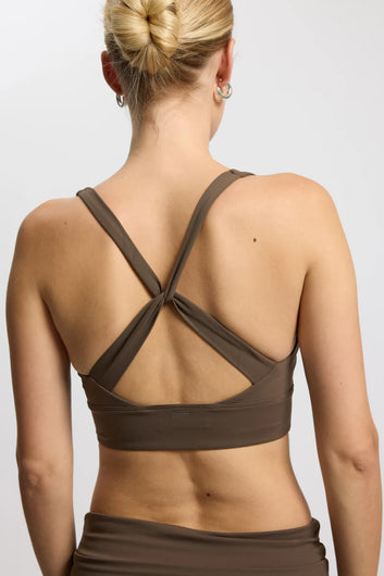 Rethinkit Butter Soft Sports Bra Seinna 3053 Dark Brown