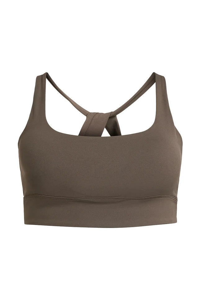 Rethinkit Butter Soft Sports Bra Seinna 3053 Dark Brown