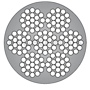 Stålwire galvaniseret 7x19 PVC-forhudet mat sort