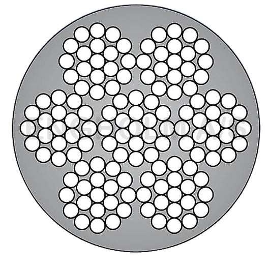 Stålwire galvaniseret 7x19 PVC-forhudet mat sort