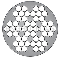 Stålwire galvaniseret 7x7 PVC-forhudet hvid