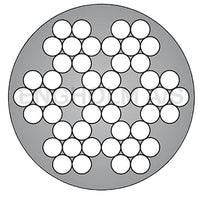 Stålwire galvaniseret 7x7 PVC-forhudet mat sort