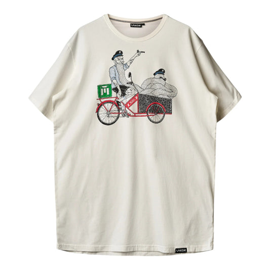 Lakor U Cargo Mopet T-shirt Star White