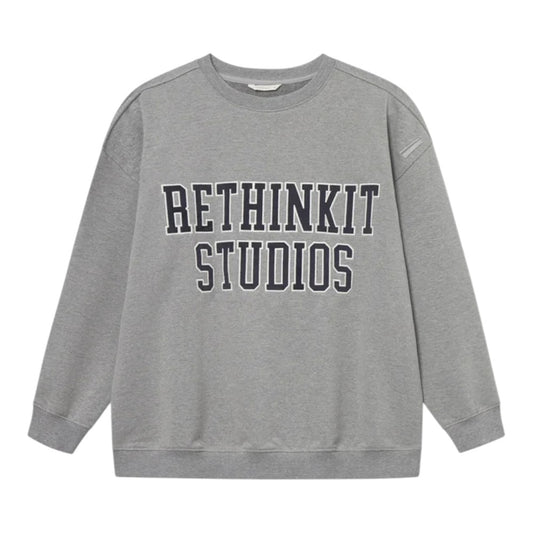 Rethinkit Sweatshirt Logo Grey Melange