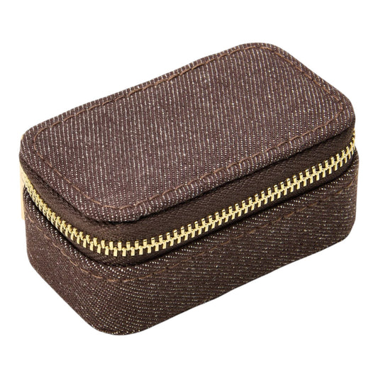 Pico Small Jewelry Box Chocolate Denim