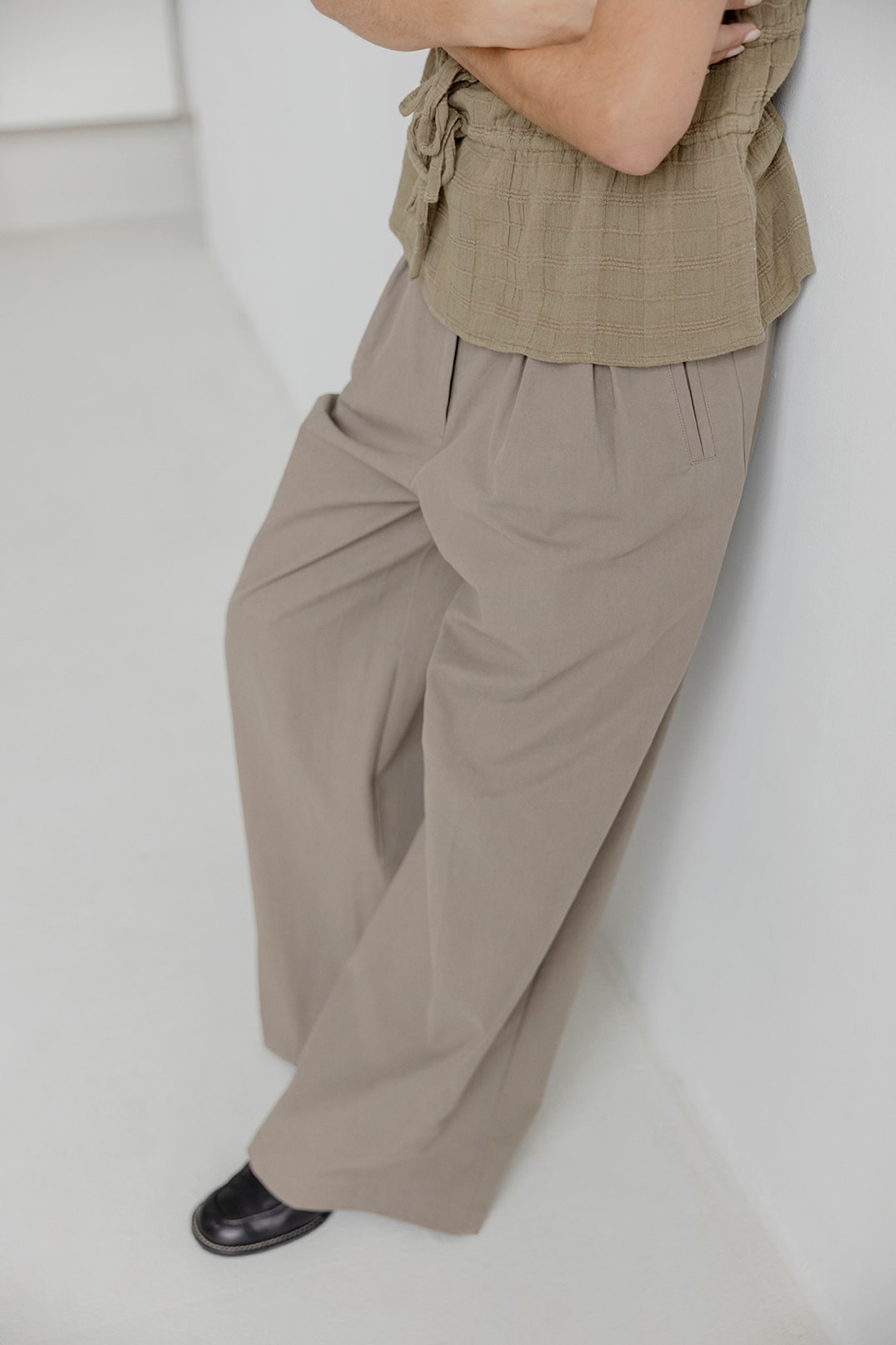 AJ117 Tailor Ladies Woven Pants 590 Moss