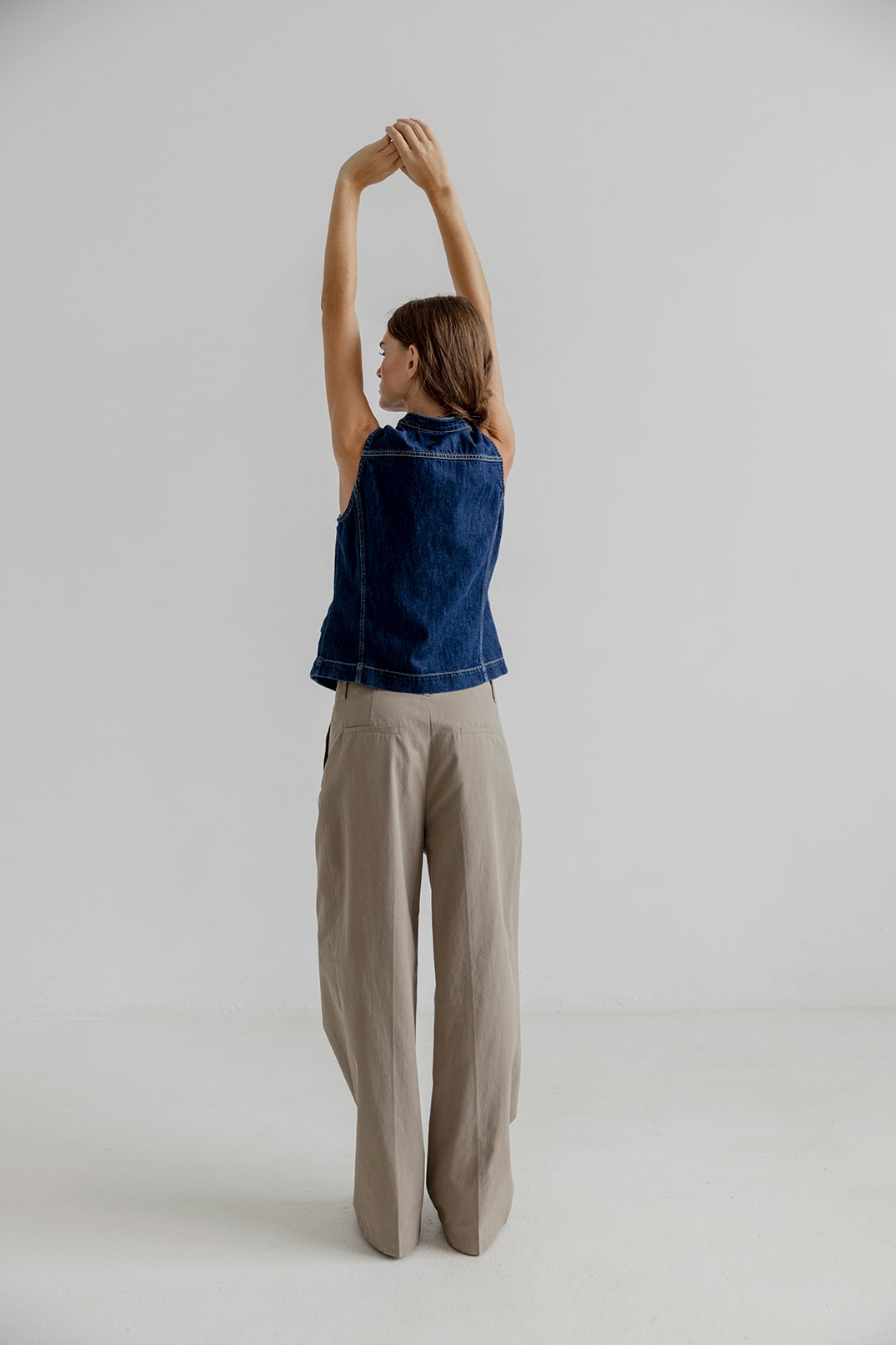 AJ117 Tailor Ladies Woven Pants 590 Moss