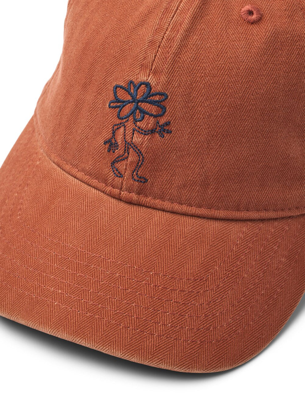 Forét Tree Washed Herringbone Cap Brown