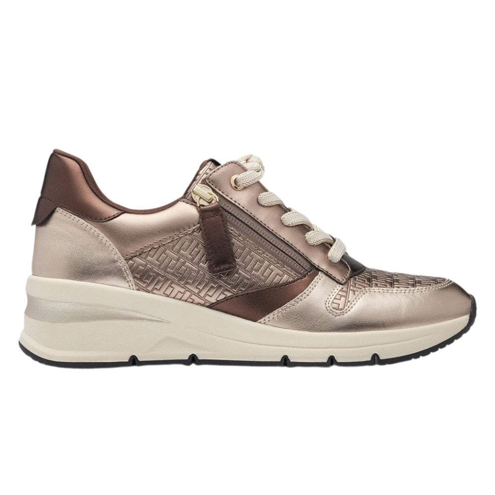 Tamaris W Sko m Metallic Detaljer Pewter
